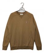 maison kitsuneメゾンキツネ）の古着「FOX HEAD PATCH CLASSIC SWEATSHIRT」｜ベージュ