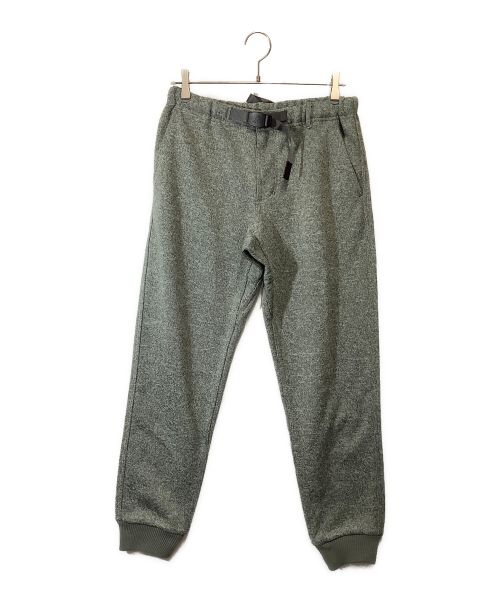 GRAMICCI（グラミチ）GRAMICCI (グラミチ) BONDING KNIT FLEECE NARROW RIB PANTS グリーン サイズ:Ｍの古着・服飾アイテム