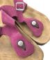 中古・古着 BIRKENSTOCK (ビルケンシュトック) サンダル ブラウン×ピンク サイズ:SIZE 24.5cm：5000円