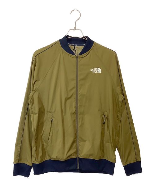 THE NORTH FACE（ザ ノース フェイス）THE NORTH FACE (ザ ノース フェイス) ANTTIME WIND STADIUM JACKET（エニータイムウィンドスタジアムジャケット） オリーブ サイズ:Ｍの古着・服飾アイテム