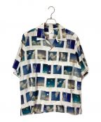 uniform experimentユニフォームエクスペリメント）の古着「SKYSCAPES S/S SHIRT」｜ブルー×ホワイト