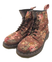 Dr.Martens（ドクターマーチン）の古着「フラワー8ホールブーツ」｜ブラウン