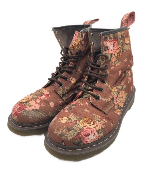 Dr.Martens（ドクターマーチン）Dr.Martens (ドクターマーチン) フラワー8ホールブーツ ブラウン サイズ:SIZE 25cmの古着・服飾アイテム