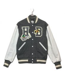 skookum×HEBRU BRAND×2G（スクーカム×ヘブル・ブラントリー×ツージー）の古着「HEBRU AWARD JACKET」｜ホワイト×グレー