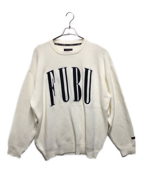 FUBU（フブ）FUBU (フブ) ニット ホワイト サイズ:ＳＩＺＥ　ＸＸＬの古着・服飾アイテム