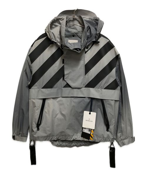 MONCLER（モンクレール）MONCLER (モンクレール) OFFWHITE (オフホワイト) ナイロンジャケット グレー サイズ:ＳＩＺＥ２の古着・服飾アイテム