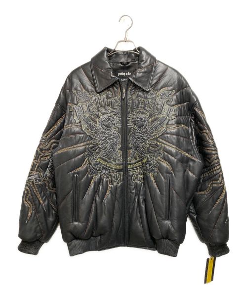 pellepelle（ペレペレ）pellepelle (ペレペレ) 中綿ジャケット ブラック サイズ:ＳＩＺＥ４４ 未使用品の古着・服飾アイテム