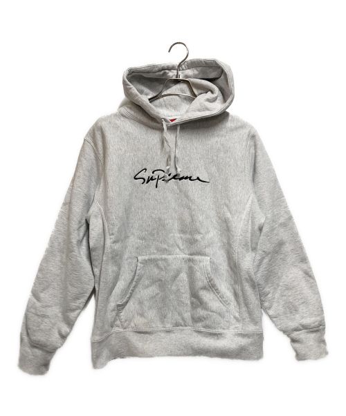 SUPREME（シュプリーム）SUPREME (シュプリーム) 18AW Classic Script Hooded Sweatshirt ライトグレー サイズ:Ｍの古着・服飾アイテム