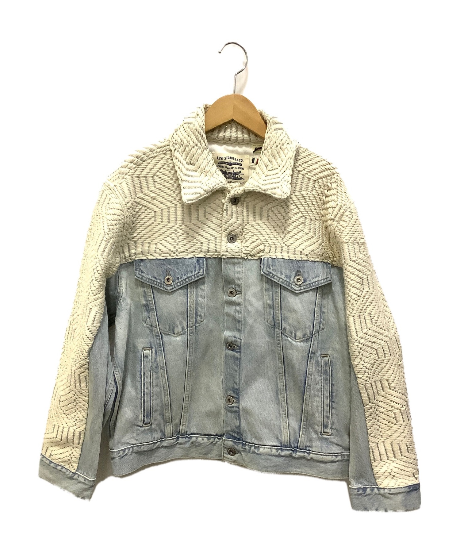 LEVI'S MADE&CRAFTED (リーバイスメイドクラフテッド) オーバーサイズデニムジャケット アイボリー×ブルー  サイズ:JapanSIZE　M 未使用品