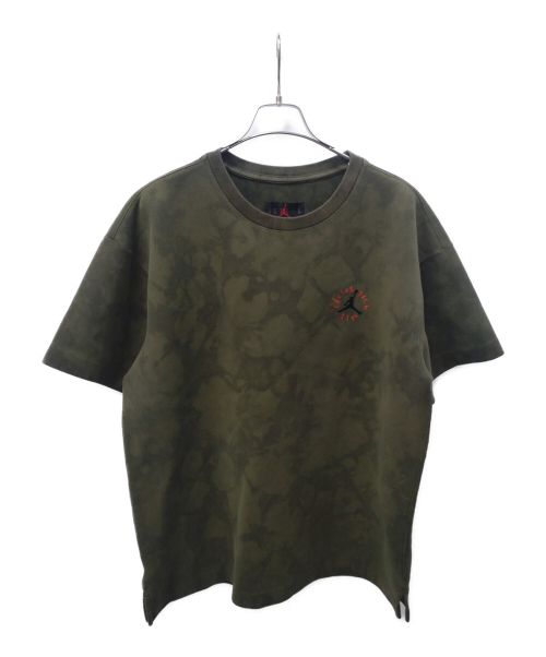 JORDAN（ジョーダン）JORDAN (ジョーダン) Travis Scott (トラヴィス スコット) ウルトラスウェード オーバーサイズTシャツ カーキ サイズ:Ｌ 未使用品の古着・服飾アイテム