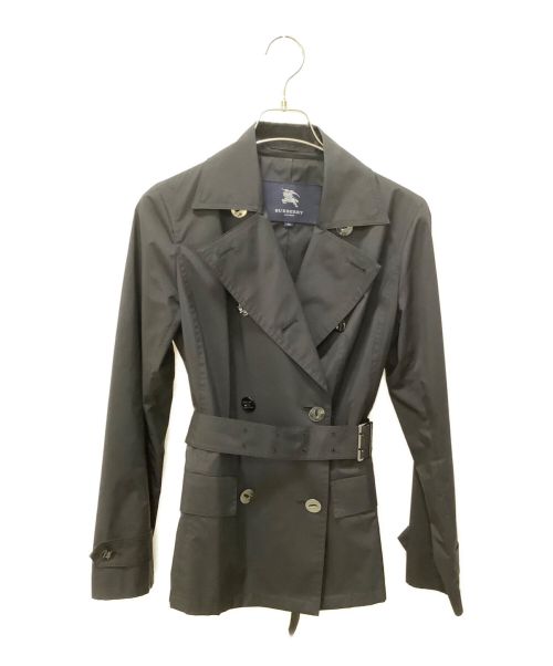 BURBERRY LONDON（バーバリーロンドン）BURBERRY LONDON (バーバリーロンドン) ショートトレンチコート ブラック サイズ:36の古着・服飾アイテム