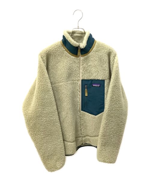 Patagonia（パタゴニア）Patagonia (パタゴニア) クラシックレトロXジャケット ベージュ×グリーン サイズ:Sの古着・服飾アイテム