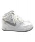 中古・古着 NIKE (ナイキ) NIKE AIR FORCE 1 MID ホワイト×グレー サイズ:cm28：8800円