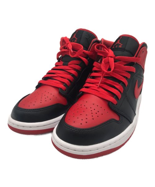 NIKE（ナイキ）NIKE (ナイキ) AIR JORDAN1 MID レッド×ブラック サイズ:25.5cmの古着・服飾アイテム