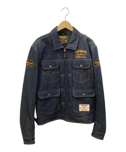 VANSON（バンソン）VANSON (バンソン) バイクデニムジャケット インディゴ サイズ:Mの古着・服飾アイテム