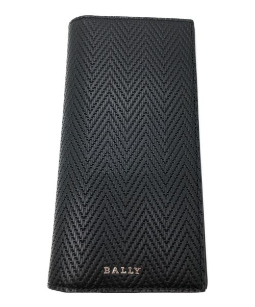 BALLY（バリー）BALLY (バリー) フラップロングウォレット ブラックの古着・服飾アイテム