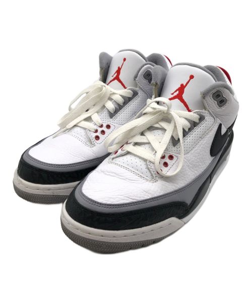 NIKE（ナイキ）NIKE (ナイキ) AIR JORDAN3 RETRO THINKER NRG ホワイト×ブラック×グレー サイズ:cm26の古着・服飾アイテム