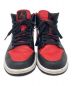 NIKE (ナイキ) AIR JORDAN1 レッド×ブラック サイズ:25.0cm：8000円