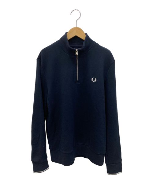 FRED PERRY（フレッドペリー）FRED PERRY (フレッドペリー) ハーフジップスウェット ネイビー サイズ:Mの古着・服飾アイテム