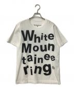 WHITE MOUNTAINEERINGホワイトマウンテ二アニング）の古着「プリントTシャツ」｜ホワイト×ブラック