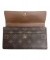 中古・古着 LOUIS VUITTON (ルイ ヴィトン) ポルトフォイユ・サラ ブラウン：17000円