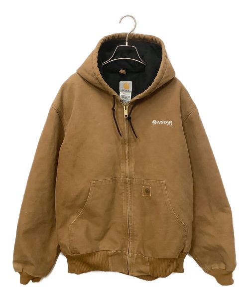 CarHartt（カーハート）CarHartt (カーハート) ダック地ジップパーカー ブラウン サイズ:Lの古着・服飾アイテム