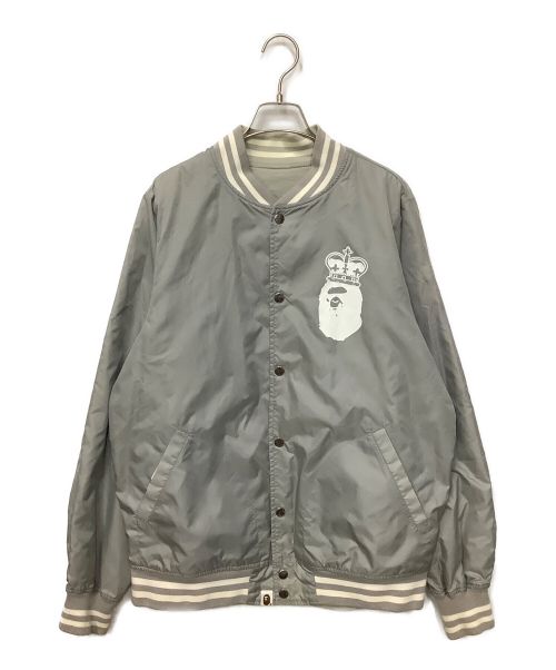 A BATHING APE（アベイシングエイプ）A BATHING APE (ア ベイシング エイプ) リバーシブルブルゾン グレー サイズ:XLの古着・服飾アイテム