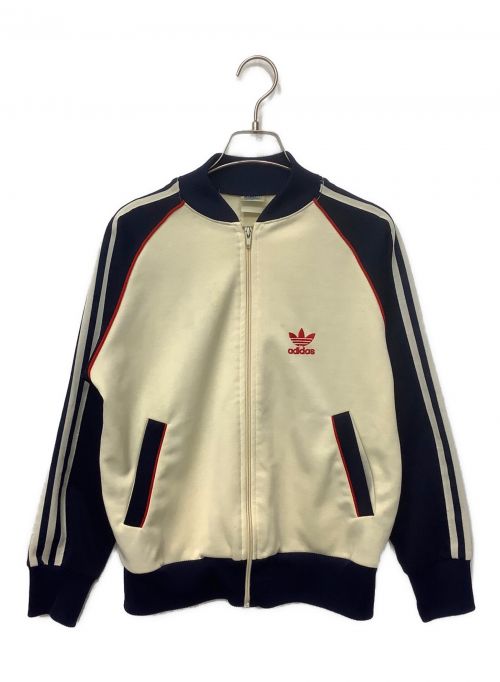 adidas（アディダス）adidas (アディダス) トラックジャケット アイボリー×ネイビー サイズ:Mの古着・服飾アイテム