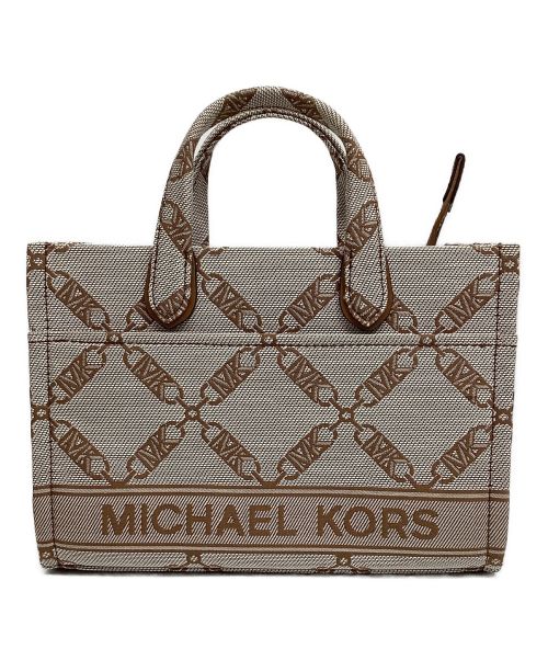 MICHAEL KORS（マイケルコース）MICHAEL KORS (マイケルコース) ショルダーバッグ ベージュ×ブラウンの古着・服飾アイテム