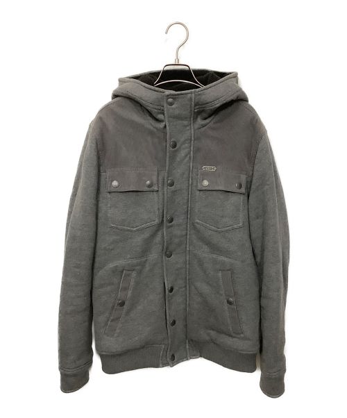 DIESEL（ディーゼル）DIESEL (ディーゼル) 裏ボア中綿ジャケット グレー サイズ:XLの古着・服飾アイテム