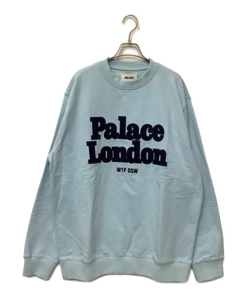 PALACE（パレス）PALACE (パレス) ワッペンスウェット ライトブルー サイズ:XLの古着・服飾アイテム