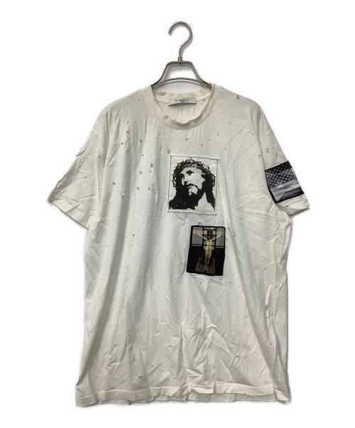 GIVENCHY（ジバンシィ）GIVENCHY (ジバンシィ) ダメージ半袖カットソー ホワイト サイズ:Sの古着・服飾アイテム