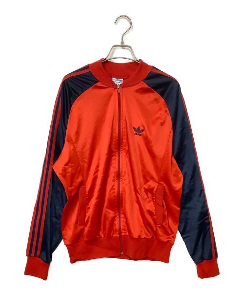 adidas（アディダス）adidas (アディダス) トラックジャケット レッド サイズ:Mの古着・服飾アイテム