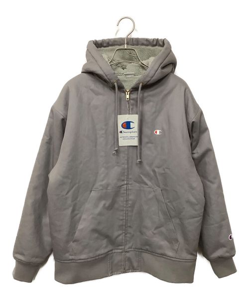 Champion（チャンピオン）Champion (チャンピオン) 裏ボアジップアップジャケット グレー サイズ:Mの古着・服飾アイテム