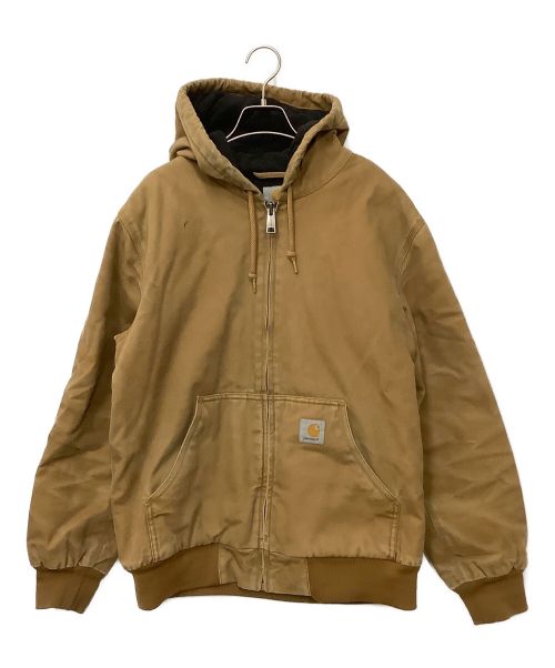 CarHartt（カーハート）CarHartt (カーハート) ダックフーデッドジャケット キャメル サイズ:XLの古着・服飾アイテム