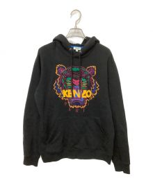 KENZO（ケンゾー）の古着「タイガー刺繍プルオーバーパーカー」｜ブラック