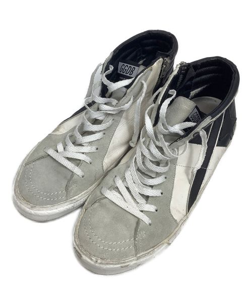 GOLDEN GOOSE（ゴールデングース）GOLDEN GOOSE (ゴールデングース) サイドジップハイカットスニーカー ホワイト×ブラック サイズ:-の古着・服飾アイテム