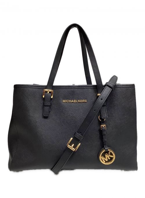 MICHAEL KORS（マイケルコース）MICHAEL KORS (マイケルコース) 2WAYバッグ ブラックの古着・服飾アイテム