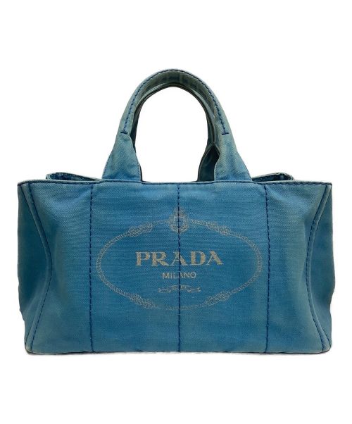 PRADA（プラダ）PRADA (プラダ) ハンドバッグ ブルーの古着・服飾アイテム