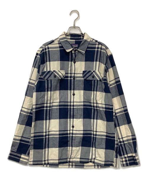 Patagonia（パタゴニア）Patagonia (パタゴニア) チェックシャツ ブルー×ホワイト サイズ:Mの古着・服飾アイテム