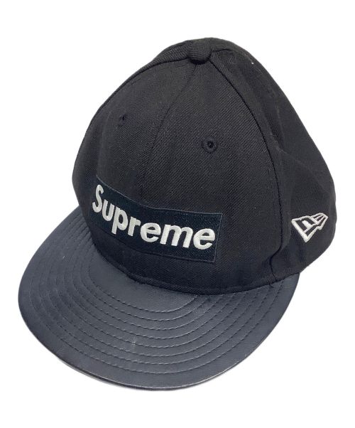 SUPREME（シュプリーム）Supreme (シュプリーム) New Era (ニューエラ) Leather Visor Box NEW ERA CAP サイズ:7 5/8の古着・服飾アイテム