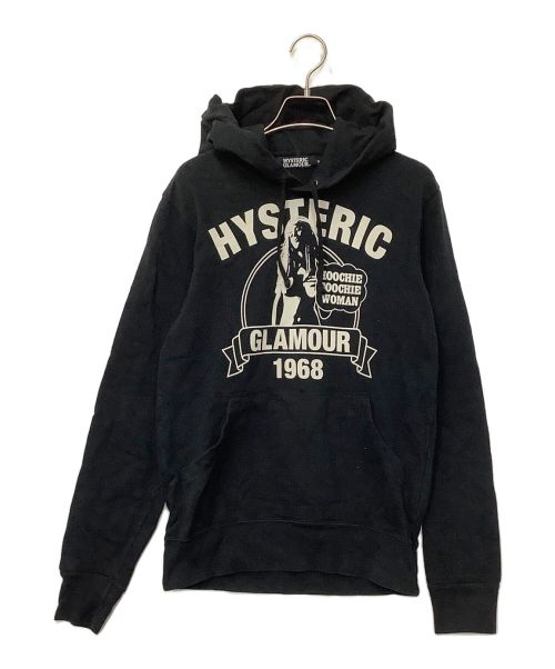 Hysteric Glamour（ヒステリックグラマー）Hysteric Glamour (ヒステリックグラマー) プルオーバーパーカー ブラック サイズ:Sの古着・服飾アイテム