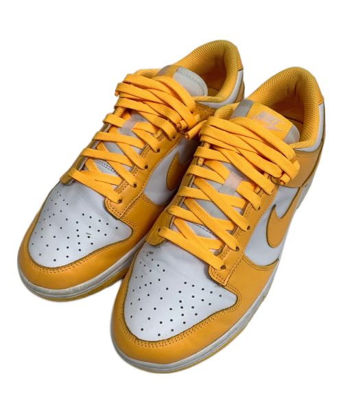 NIKE（ナイキ）NIKE (ナイキ) WMNS DUNK LOW ホワイト×イエロー サイズ:27cmの古着・服飾アイテム