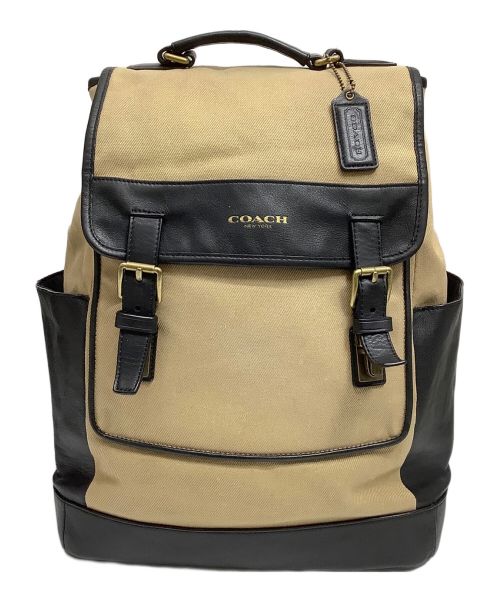 COACH（コーチ）COACH (コーチ) バックパック ブラウン×ブラックの古着・服飾アイテム