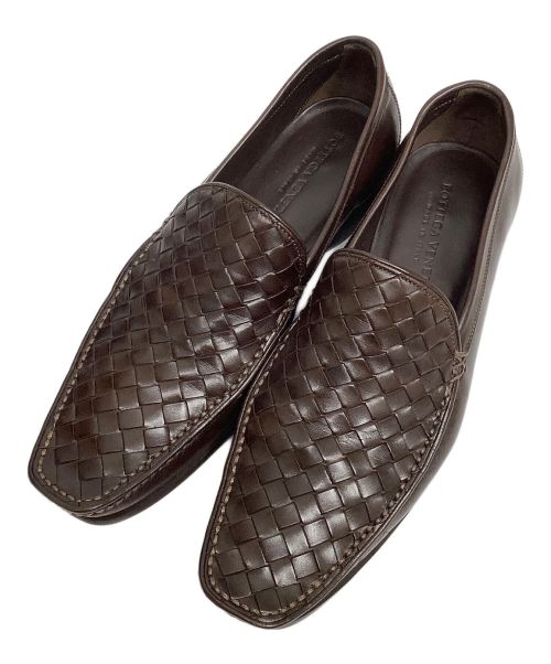 BOTTEGA VENETA（ボッテガベネタ）BOTTEGA VENETA (ボッテガベネタ) イントレチャート ブラウン サイズ:37の古着・服飾アイテム