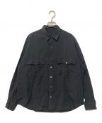 Porter Classicポータークラシック）の古着「ROLL UP STRIPE SHIRT」｜グレー