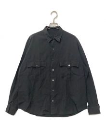 Porter Classic（ポータークラシック）の古着「ROLL UP STRIPE SHIRT」｜グレー