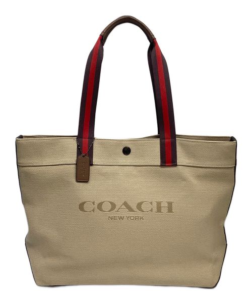 COACH（コーチ）COACH (コーチ) キャンバストートバッグ ベージュの古着・服飾アイテム