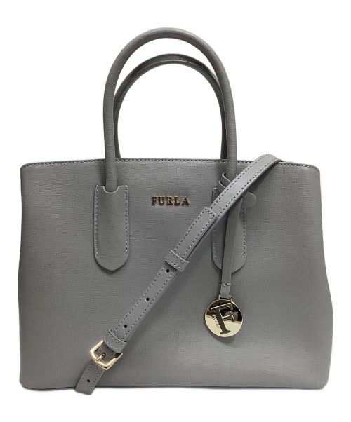 FURLA（フルラ）FURLA (フルラ) 2WAYショルダーバッグ グレーの古着・服飾アイテム