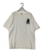 BAPE BY A BATHING APEベイプバイアベイシングエイプ）の古着「ロゴ半袖カットソー」｜ホワイト